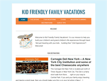 Tablet Screenshot of kid-friendly-family-vacations.com